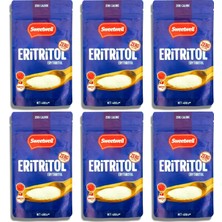 Eritritol Doğal Toz Tatlandırıcı 400 gr x 6 Adet Sıfır Kalori Keto Diyet Erythritol