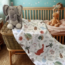 Çok Amaçlı Müslin Bez Bebek Örtüsü Battaniyesi 60X95 3 KATLI%100 Pamuk Müslin Bebek Battaniyesi, Unisex Hem Kız Hem Erkek Bebek Için Hediye Alt Açma,