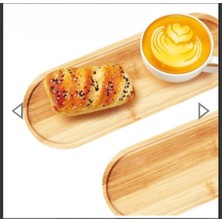 3'lü Bambu Oval Sunum Tabağı Seti