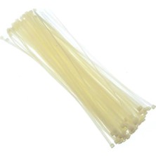 Tek-Iş Beyaz Cırt Kelepçe Kablo Bağı Seti | 250MM x 3.6mm | 100 Adet, Pratik ve Dayanıklı Kablo Düzenleyici