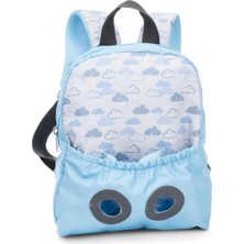 Nici Çocuk Sırt Çantası, Açık Mavi, Bulut Desenli, Unisex