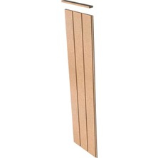 Dekoratif Ahşap Duvar Paneli (27 x 105 Cm) Boyanabilir 10 mm Ham Mdf Duvar Paneli