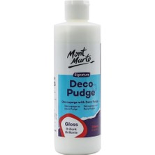 Deco Pudge Craft Vernik Imzası 236 ml (8 Us Fl.oz) - Parlak, Çok Amaçlı Şeffaf El Işi Yapıştırıcı, Vernik ve Dekupaj Tutkalı, Akrilik Boyalar, Kağıt,