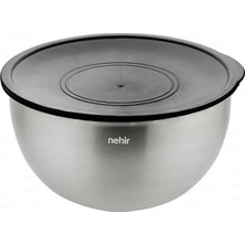 Nehir Silver Çelik 9 Parça Karıştırma Kabı Takımı