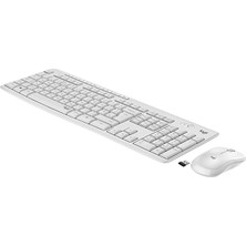 MK295 Kablosuz Klavye Fare Seti, Silenttouch Teknolojili, Kısa Kesim Tuşları, Optik Kılavuz, Nano USB Alıcı, Gecikmesiz Kablosuz Bağlantı, It Qwerty D