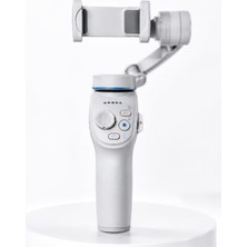 3 Eksen Telefon Gimbal Stabilizer Yapay Zeka Takipli Katlanabilir Dahili Dolgu Işıklı Video Sabitleyici