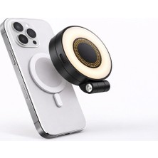 Magsafe Uyumlu Selfie & Video Çekim Işığı, Katlanabilir 180° Ayarlanabilir, 3 Işık Modu