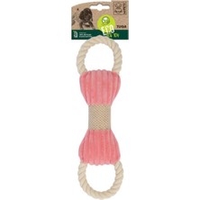 M-Pets Tuga Pembe Bej Kemik Şekilli Köpek Oyuncağı