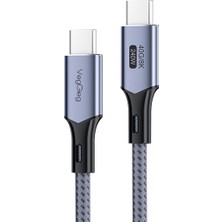 Veggieg USB 4.0 E-Mark 240W 40GBPS Thunderbolt 4 8k 60Hz Type-C Görüntü Hızlı Şarj ve Data Kablosu 1