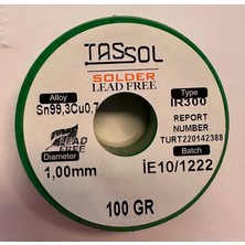 Tassol 1 mm 100GR Kurşunsuz Lehim Teli