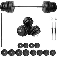 Spor 41 kg Dambıl ve Halter Seti - Ağırlık ve Fitness Ekipmanı