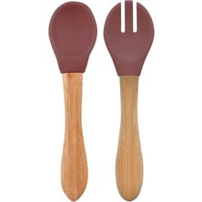 Oioi Mama Kaşığı ve Çatal Seti 010600 Velvet Rose
