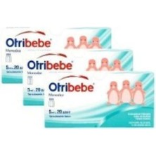 Monodoz 20 Flakon 5ml, 3 Adet, Bebek Burun Temizleme Serum