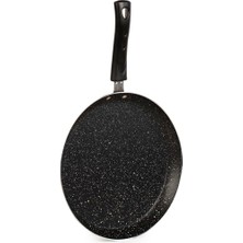 579.0093 Granit Yanmaz Yapışmaz Tava Krep Tavası 26 cm Siyah