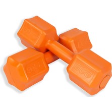 Spor 2 kg Dambıl Seti Turuncu 2 kg x 2 Toplam 4 kg Ağırlık Seti