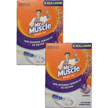 Muscle Klozet Jel Blok, Tuvalet Temizleyici, Lavanta, 36G, 2 Adet