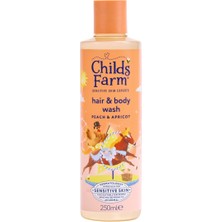 Childs Farm Şeftali ve Kayısı Özlü Çocuk Saç ve Vücut Şampuanı 250 ml
