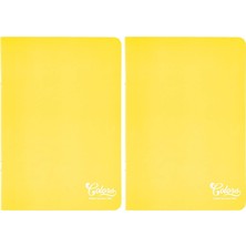 Colors A4 60 Yaprak Çizgili Defter, Sarı (2 Paketi)