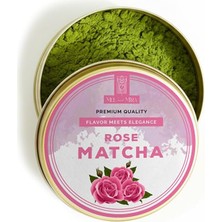 Gül Aromalı Matcha Tozu, Rose Matcha Powder (25 Gram)