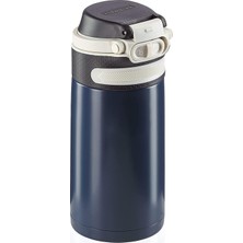 Termo Bardak, Flip 350 Ml, Kahve KUPASI,%100 Sızdırmaz, Tek Elle Pratik Açılır, Filtreli Içecek Bardağı, Meyve Parçaları ile Su Için, Içecekleri 6 Saa