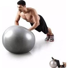 Happy Trend Pilates Topu Gri- Pompa Hediyeli 65 cm