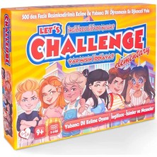 Let's Challenge // 500 Kelimeden Fazla Yabancı Dil Kelime Öğretici Yeni Nesil Ingilizce Kutu Oyunu (9+)
