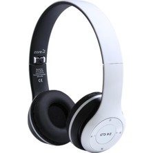 BTK-ZR56 Bluetooth Kulaklık – Bluetooth 5.0 + Edr, Fm Radyo ve Hafıza Kartı Destekli, Gürültü Önleme Özellikli, Kablosuz Stereo Kulaklık (Beyaz)