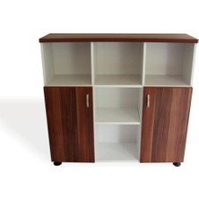 Oscar Ofis Dosya Dolap 120X35X115 Erik-Beyaz
