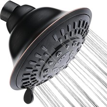 Duş Başlığı Yüksek Basınçlı Yağmur Duş Başlığı 5 Püskürtme Ayarlı Sabit Duş Başlığı Açısı Ayarlanabilir Banyo Duş Başlığı, Yağla Pürüzsüzleştirilmiş B