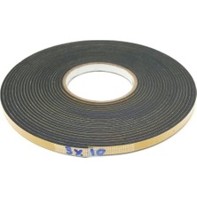 Yapışkan Kapı Pencere Bandı Süngeri Yalıtım Süngeri EVA-3MMX10MM-SIYAH-10 Metre