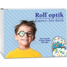 Roll Optik 100'LÜ Kapatıcı Göz Bandı, Göz Pedi, Erkek (131009)