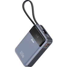 20000MAH 65W LED Ekranlı Usb-A + Type-C Kablolu Taşınabilir Hızlı Şarj Cihazı Powerbank