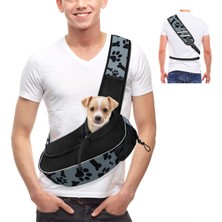 Taşıma Çantası Küçük Taşınabilir Evcil Hayvan Köpek Kedi Köpek Omuz Çantası Seyahat Askılı Omuz Çantası Nefes Alır File Taşıma Çantası, Pati ve Kemik