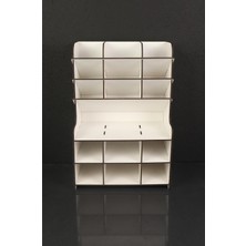 Notpa Masaüstü Kalemlik Organizer 9+9 Raflı Beyaz, BYZ99