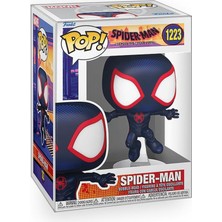 Pop Marvel: Spider Man Across The Spider Verse - Miles Morales In Suit Vinil Figür Koleksiyon Paketi Uyumlu Funko Kutu Koruyucu ile