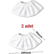 Pirantech Uyumlu CB-107C Buharlı Temizlik Makinası Havlu Mop Bezi, 2 Adet, Mikrofiber, Renkli