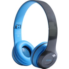 BTK-ZR56 Bluetooth Kulaklık – Bluetooth 5.0 + Edr, Fm Radyo ve Hafıza Kartı Destekli, Gürültü Önleme Özellikli, Kablosuz Stereo Kulaklık (Mavi)