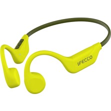 Ifecco Kemik Iletim Kulaklıkları Bluetooth 5.4 - Mikrofonlu Kablosuz Açık Kulak Kulaklıkları, Ipx5 Su Geçirmez Kemik Iletimli Kulaklıklar Bisiklete Bi