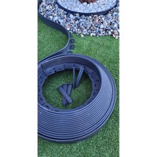 Nexoraa Garden Moda Çim Ayırıcı 20 Metre Siyah Çim Sınırlayıcı Taş Toprak Ayıracı Çim Ayracı Çim Ayırıcı Bar