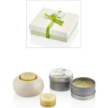 STCX-115-JS Aroma Diffuser Set Metal Mum Tealight Jasmine 14X12X4CM