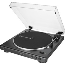 AT-LP60X-BK Tam Otomatik Kayış Tahrikli Stereo Pikap, Siyah, Hi-Fi, 2 Hızlı, Toz Kapağı, Anti-Rezonans, Kalıp Döküm Alüminyum Tabak