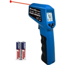 Kızılötesi Termometre Sıcaklık Tabancası -50℃ ~ 380℃ (-50℃ ~ 380℃) Temassız Anında Okunan Dijital Lazer Kızılötesi Ir Termometre Arka Aydınlatmalı (Ma