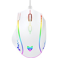 Blueforce Luxor Gaming Gamer Rgb Oyuncu Mouse 12800DPI Beyaz