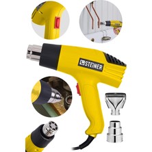 Alman GT-3000 Watt 2 Kademeli Isı Tabancası Çelik Rezistans Profesyonel Sıcak Hava Üfleme Tabancası - ST0518R215400438
