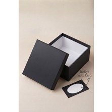 Siyah Hediye Kutusu, Premium Karton Siyah Hediye Kutusu, 26X26X13 cm