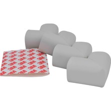 Miny Baby Unisex Kauçuk Jumbo Köşe Koruyucu, Gri