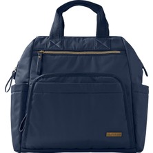 Diaper Bag Backpack: Mainframe Large Capacity Wide Open Structure With Changing Pad & Stroller Attachement, Navy