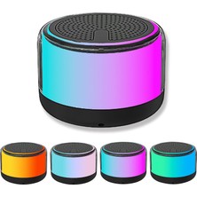 Taşınabilir Bluetooth Hoparlör, Rgb LED Işıklı Kablosuz Hoparlör, Tws Çift Eşleştirme, Hd Ses, Tf Kart Çalma Desteği, Seyahat, Dış Mekan, Parti, Plaj,