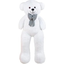 130 cm Dev Pelüş Ayıcık,papyonlu Ayı,peluş Ayı,yumuşak ve Sevimli Büyük Boy Oyuncak,sarılmalık Papyonlu Ayıcık,sevgiliye Hediye (Beyaz)