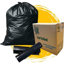 2 Rulo Endüstriyel Jumbo Çöp Torbası, Siyah